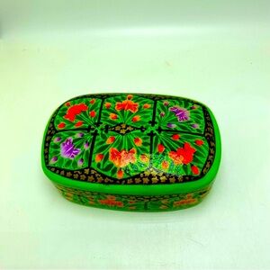 Vintage Kashmir Paper Maché Box